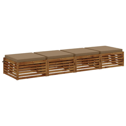 Polstry Ve 4 Kusech Soest 4 Ks 100% Polyester Taupe