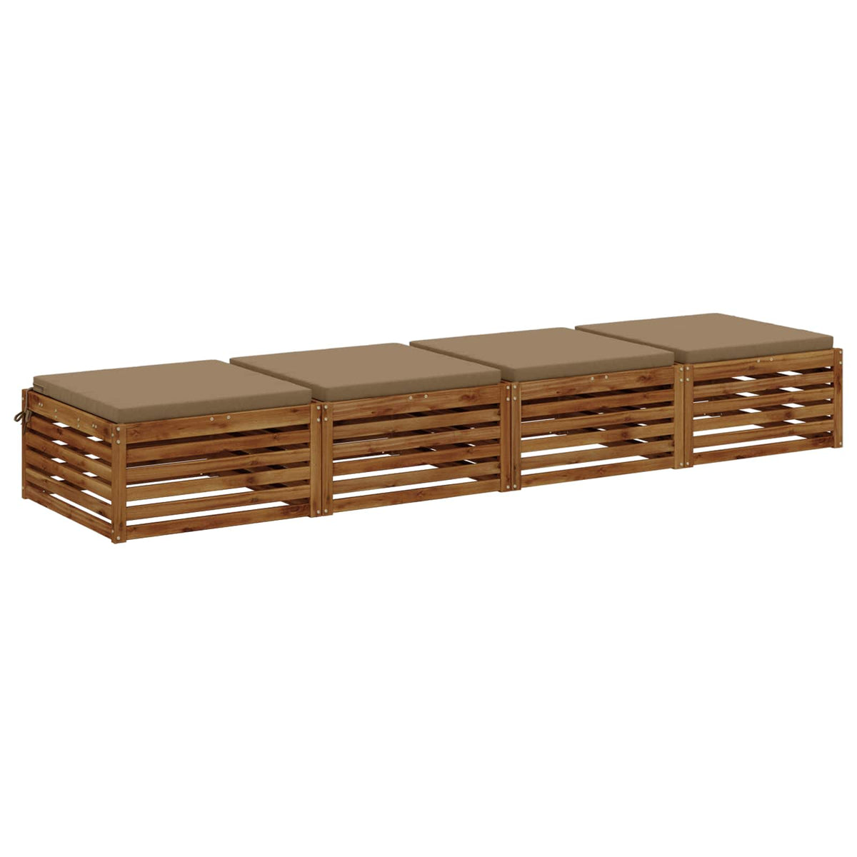 Polstry Ve 4 Kusech Soest 4 Ks 100% Polyester Taupe