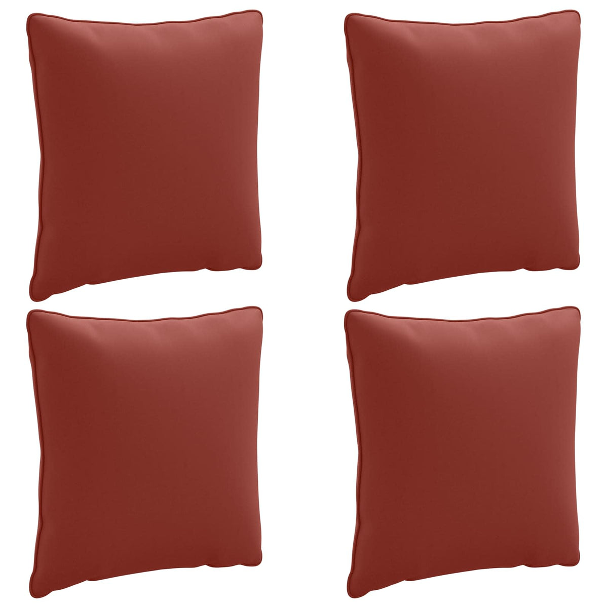 4-Dílné Zádové Polstrování Putten 4 Pcs 100% Polyester Červená