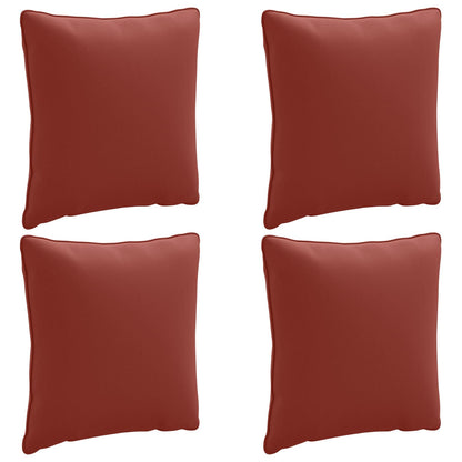 4-Dílné Zádové Polstrování Putten 4 Pcs 100% Polyester Červená