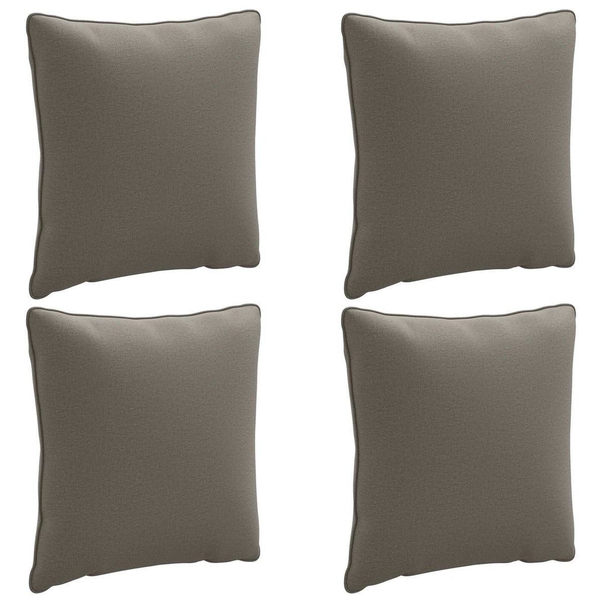 4-Dílné Zádové Polstrování Putten 4 Pcs 100% Polyester Šedá