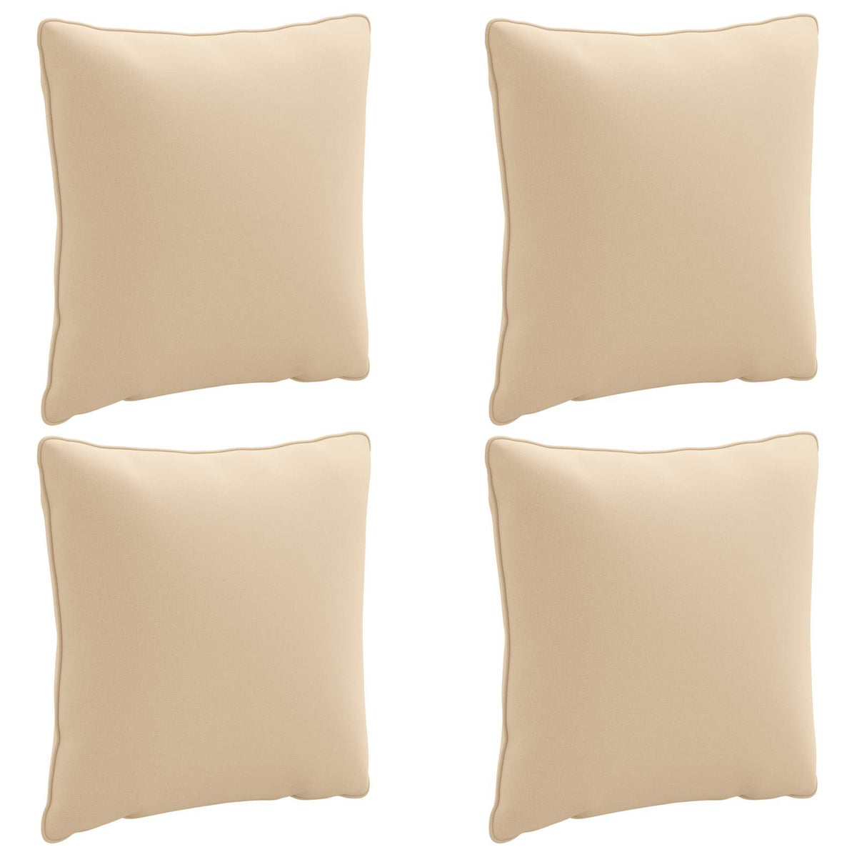 4-Dílné Zádové Polstrování Putten 4 Pcs 100% Polyester Krémová