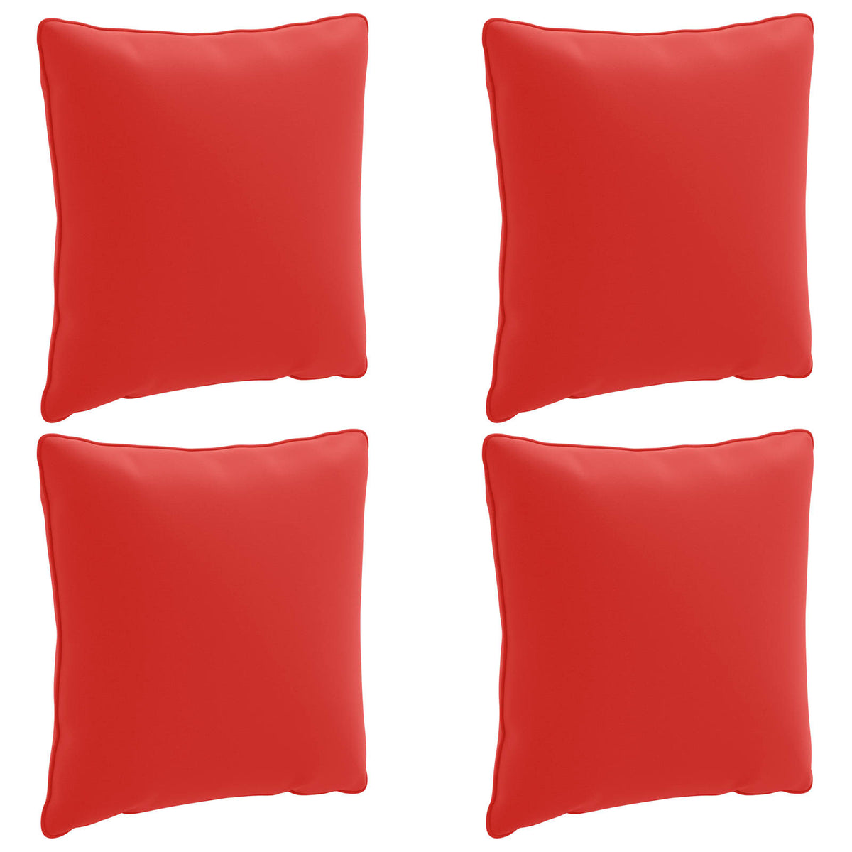 4-Dílné Zádové Polstrování Putten 4 Pcs 100% Polyester Červená
