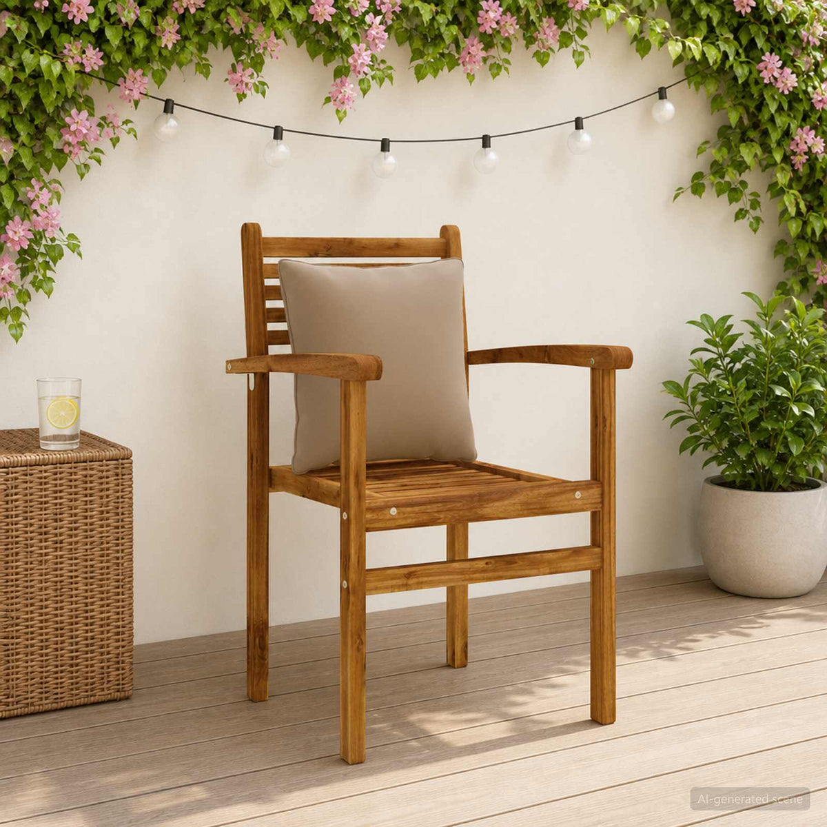 4-Dílné Zádové Polstrování Putten 4 Pcs 100% Polyester Taupe