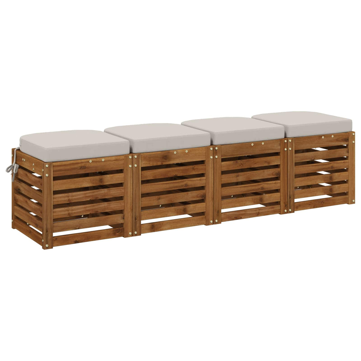 4-Dílné Sedáky Soest 4 Pcs 100% Polyester Bílá