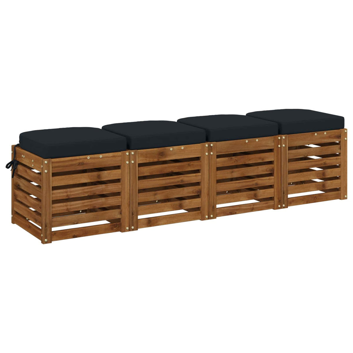 4-Dílné Sedáky Soest 4 Pcs 100% Polyester Tmavě Modrá