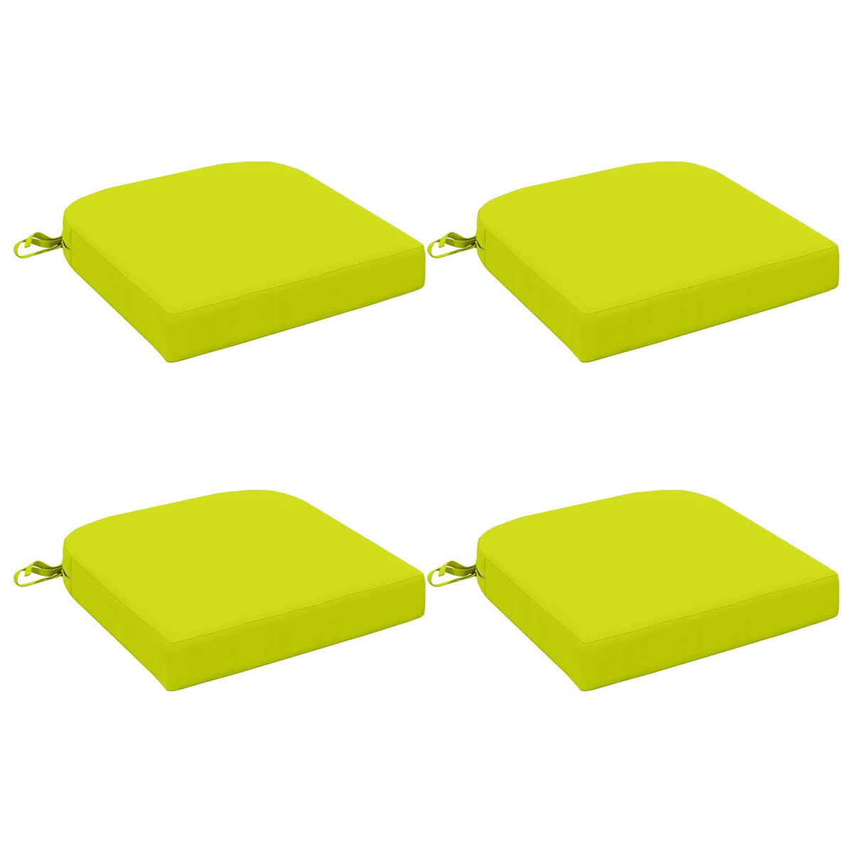 4-Dílné Sedáky Soest 4 Pcs 100% Polyester Jasně Zelená