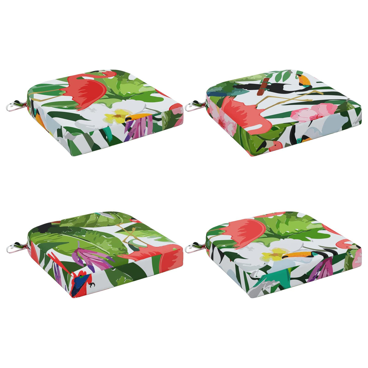 4-Dílné Sedáky Soest 4 Pcs 100% Polyester Vícebarevný