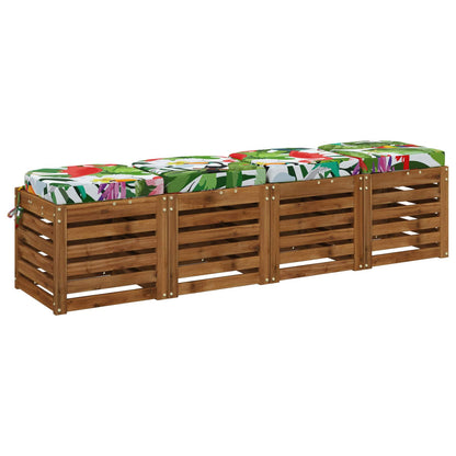 4-Dílné Sedáky Soest 4 Pcs 100% Polyester Vícebarevný