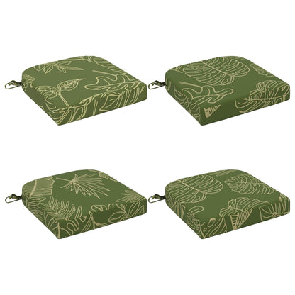 4-Dílné Sedáky Soest 4 Pcs 100% Polyester Listový Design