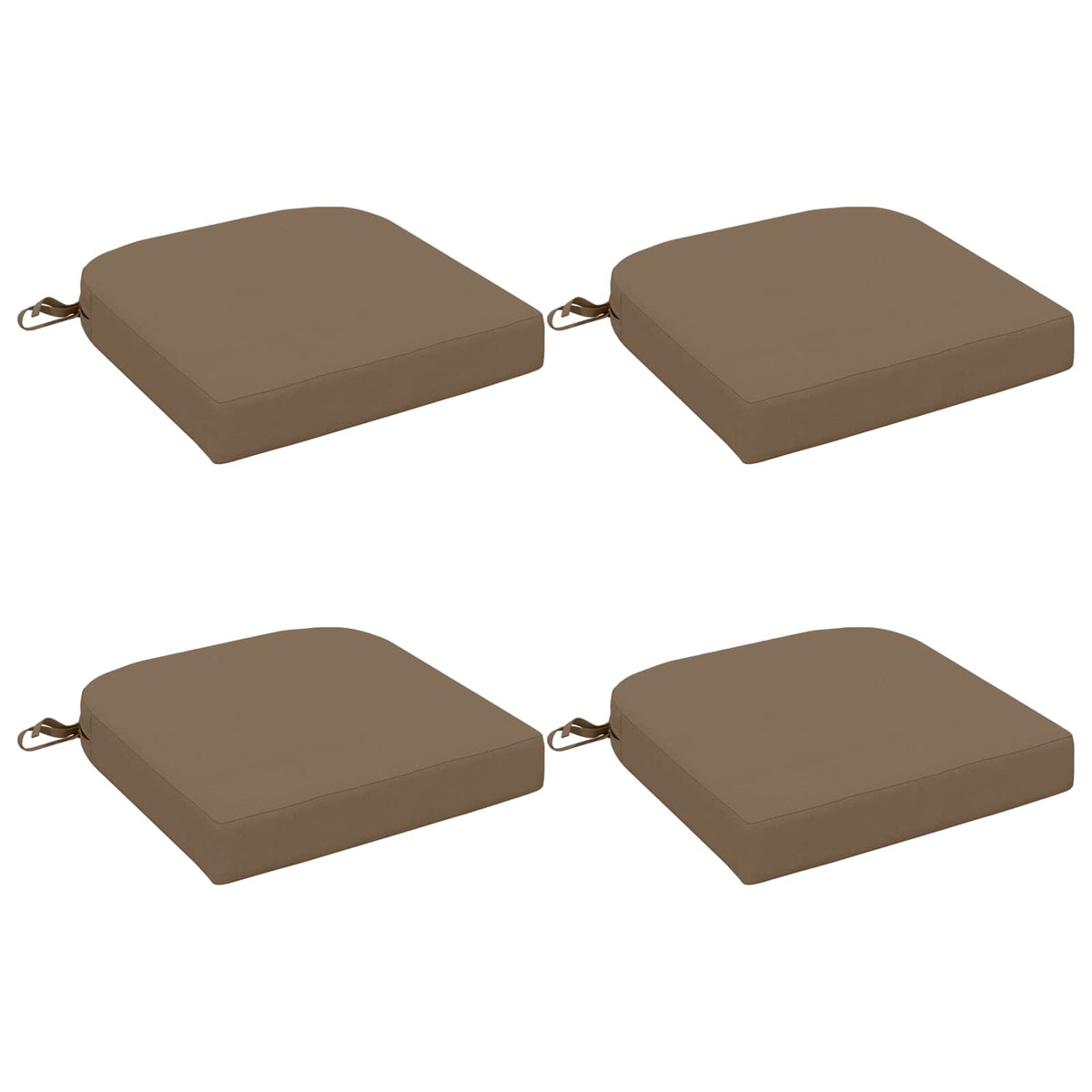 4-Dílné Sedáky Soest 4 Pcs 100% Polyester Taupe