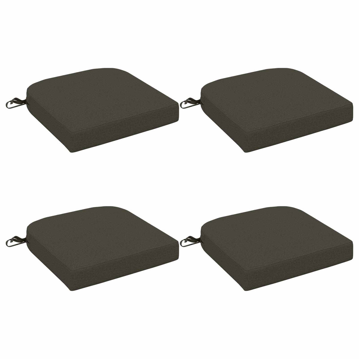 4-Dílné Sedáky Soest 4 Pcs 100% Polyester Antracitová