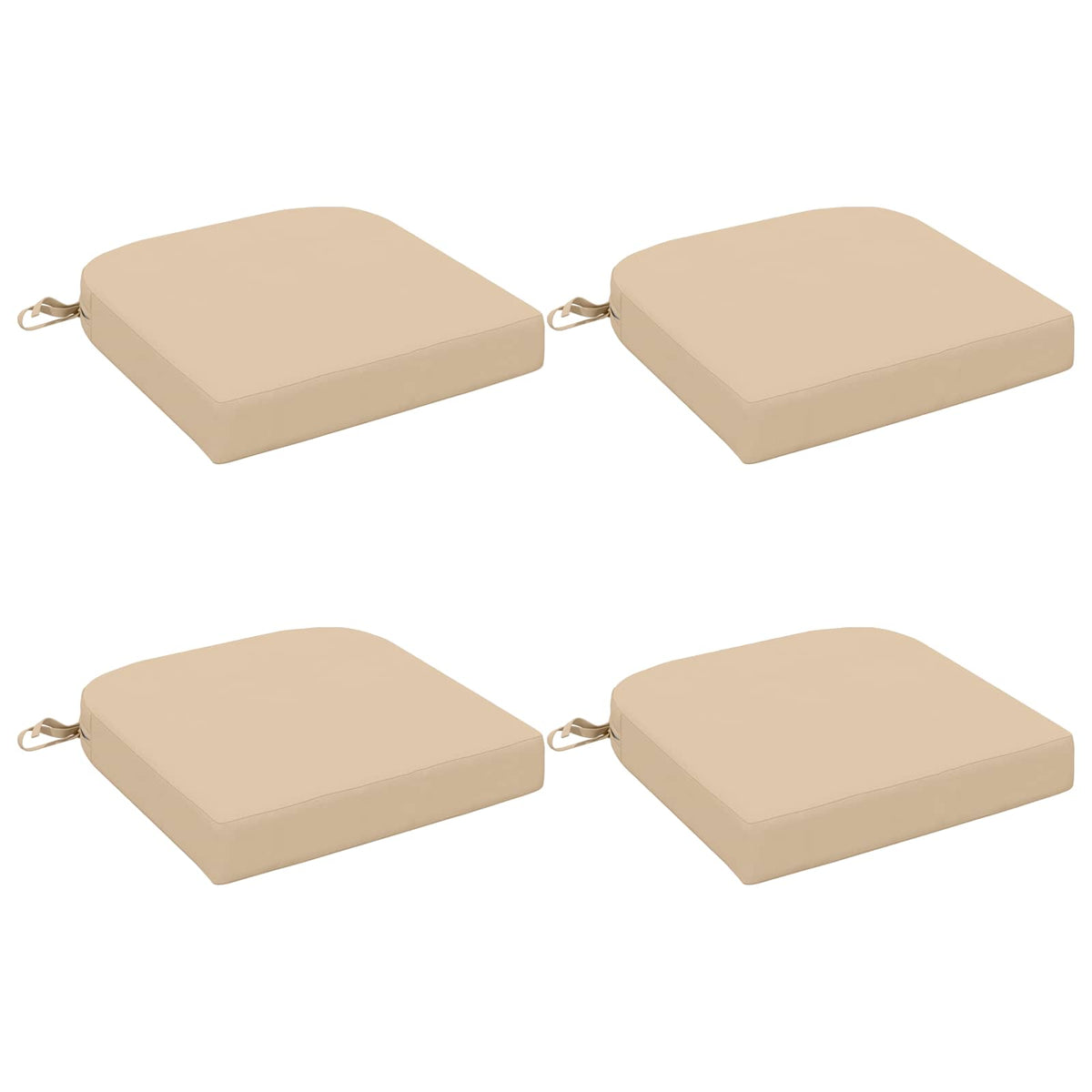 4-Dílné Sedáky Soest 4 Pcs 100% Polyester Krémová