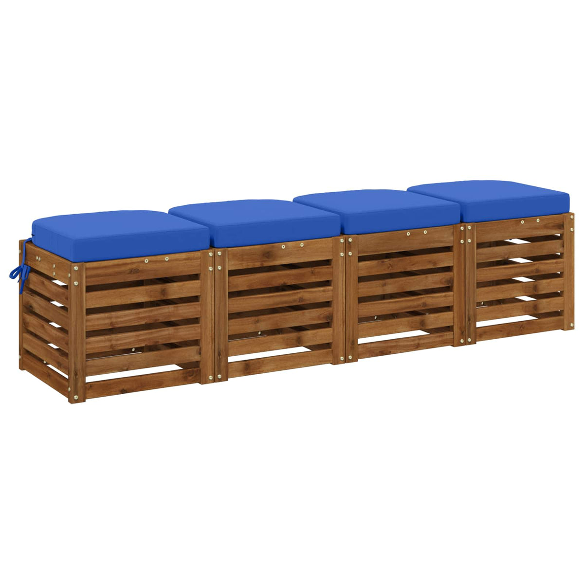 4-Dílné Sedáky Soest 4 Pcs 100% Polyester Královská Modrá