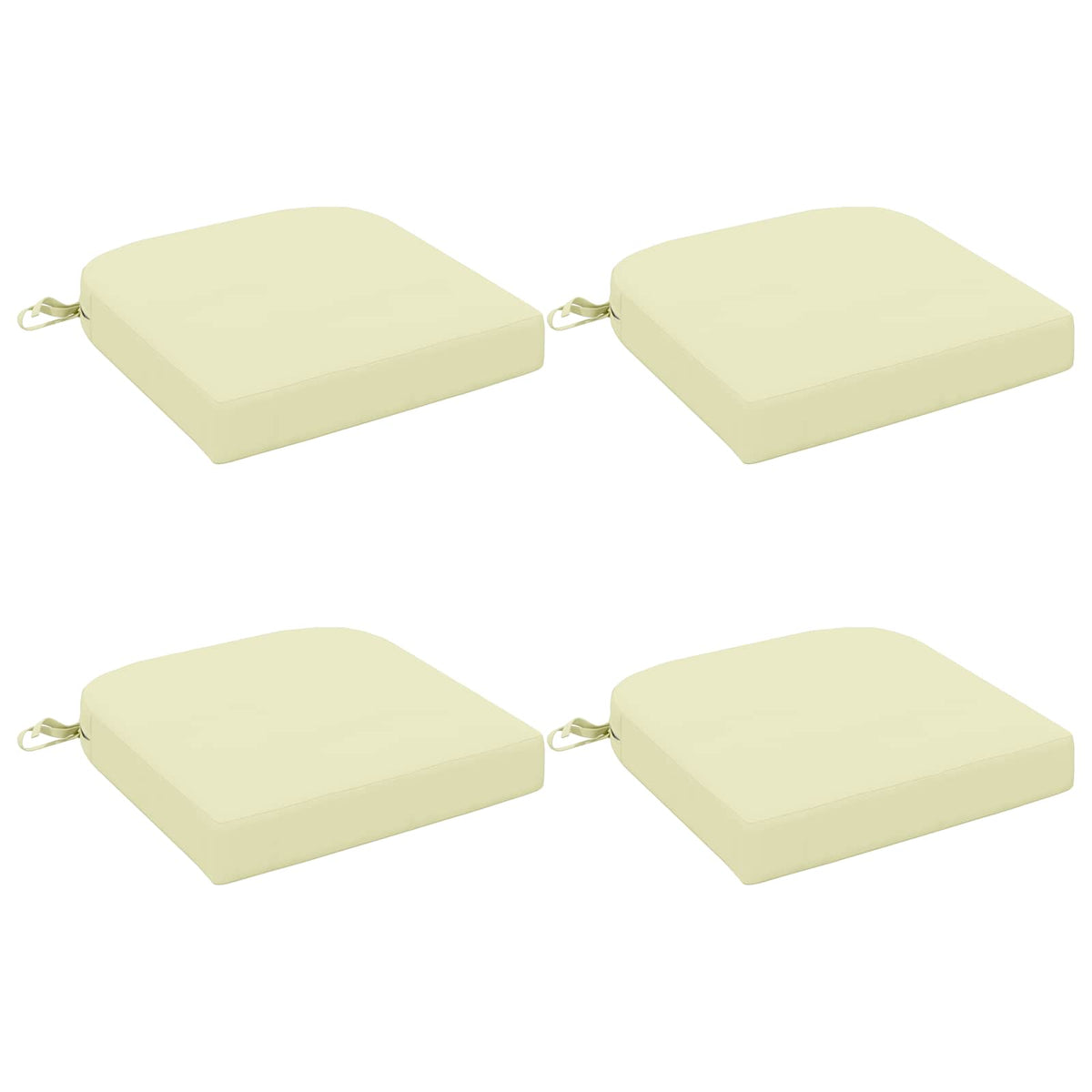 4-Dílné Sedáky Soest 4 Pcs 100% Polyester Krémová