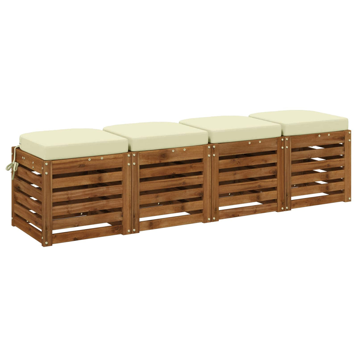 4-Dílné Sedáky Soest 4 Pcs 100% Polyester Krémová