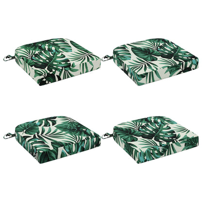 4-Dílné Sedáky Soest 4 Pcs 100% Polyester Vzor Listů
