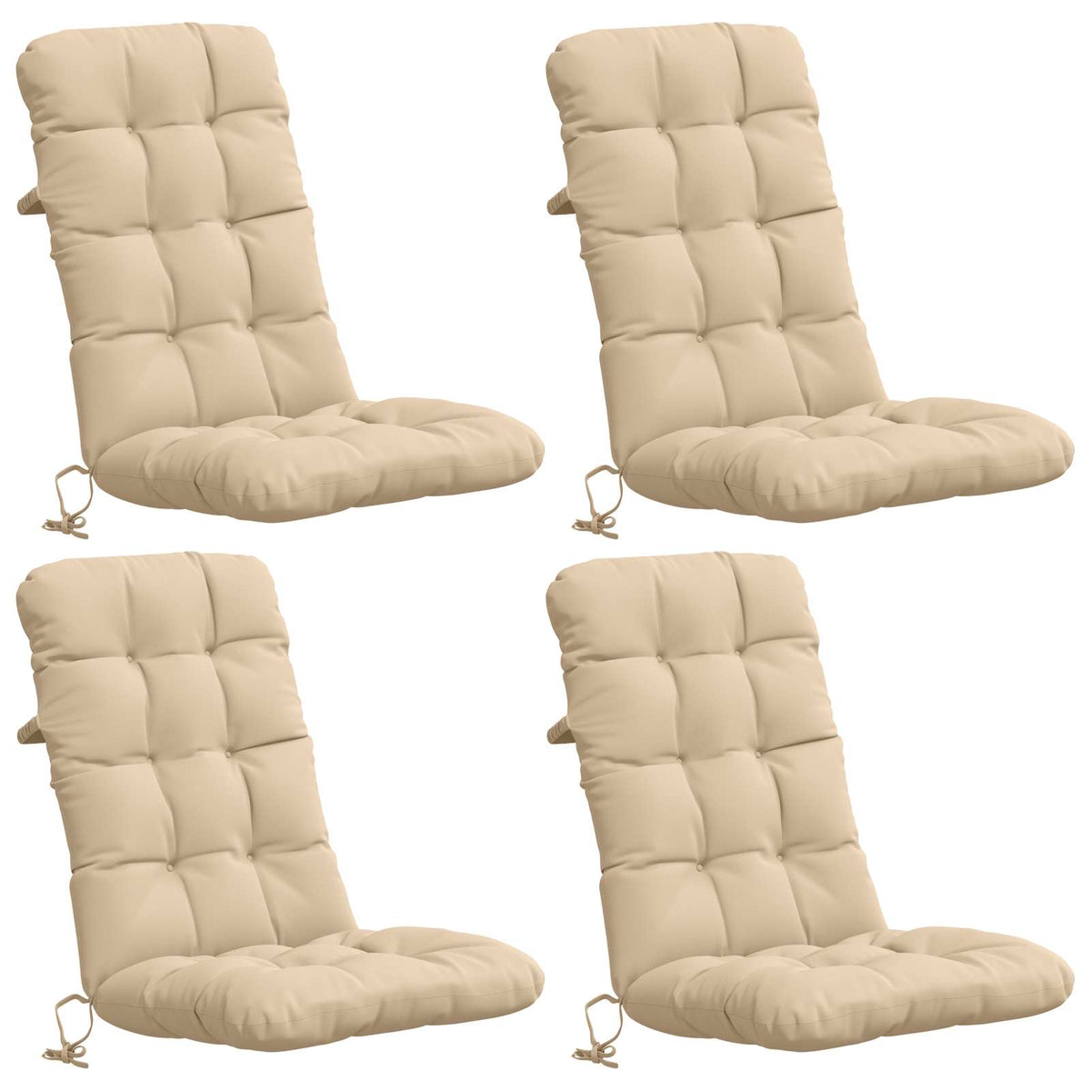 Polstry Na Křesla S Vysokým Opěradlem - 4 Kusy Vianen 4 Pcs