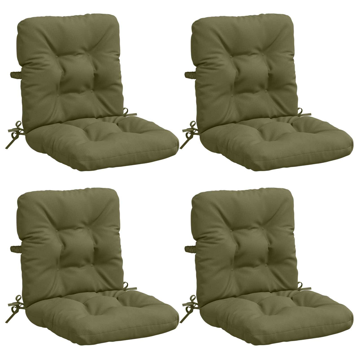 Polstry Na Křesla S Vysokým Opěradlem - 4 Kusy Vianen 4 Pcs