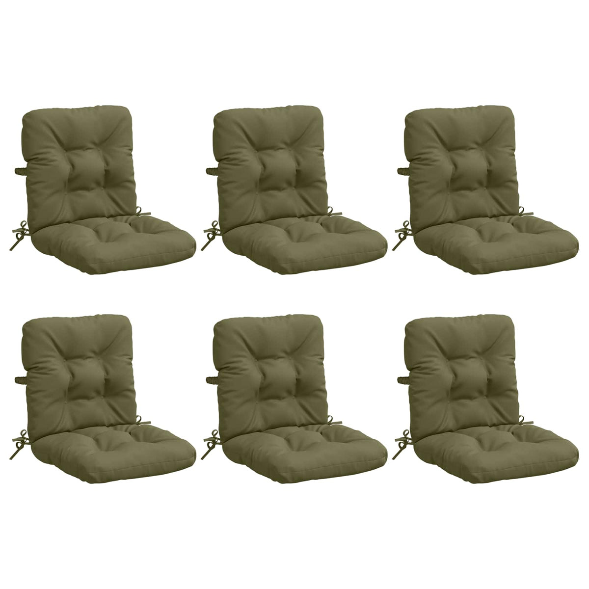 Polstry Na Křesla S Vysokým Opěradlem - 6 Kusů Vianen 6 Pcs