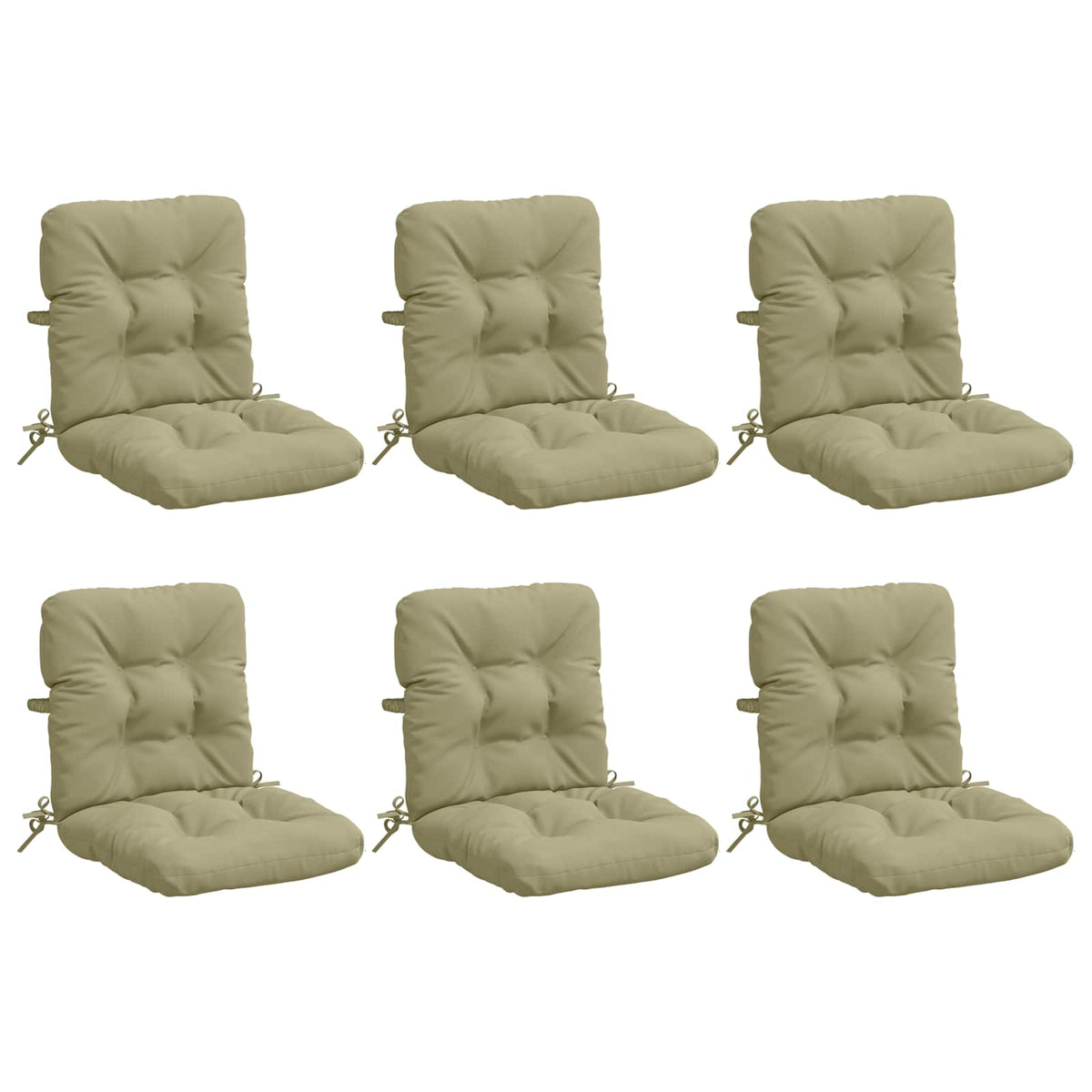 Polstry Na Křesla S Vysokým Opěradlem - 6 Kusů Vianen 6 Pcs