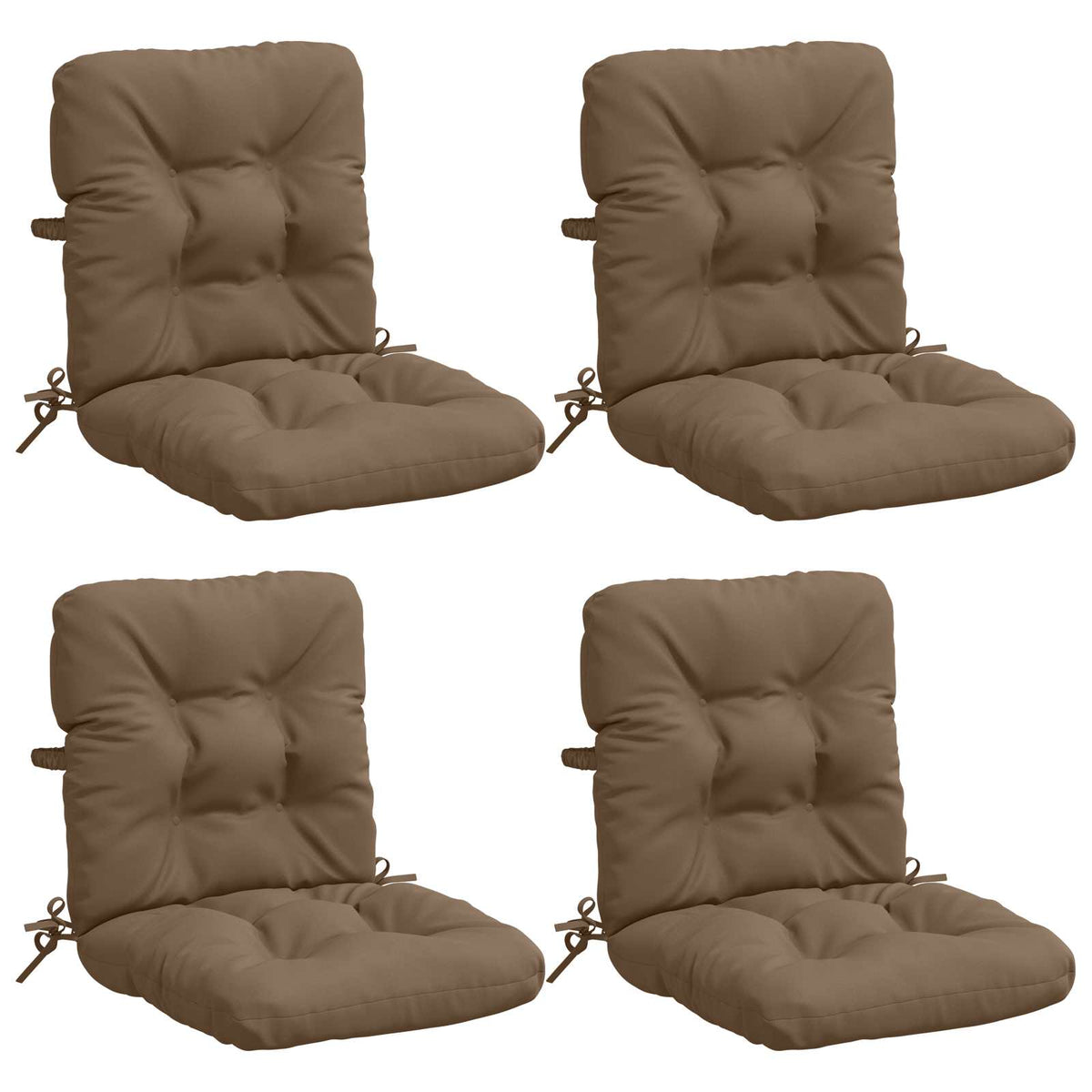 Polstry Na Křesla S Vysokým Opěradlem - 4 Kusy Vianen 4 Pcs