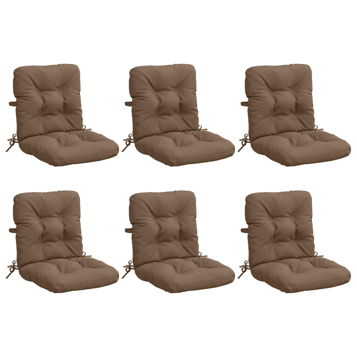 Polstry Na Křesla S Vysokým Opěradlem - 6 Kusů Vianen 6 Pcs