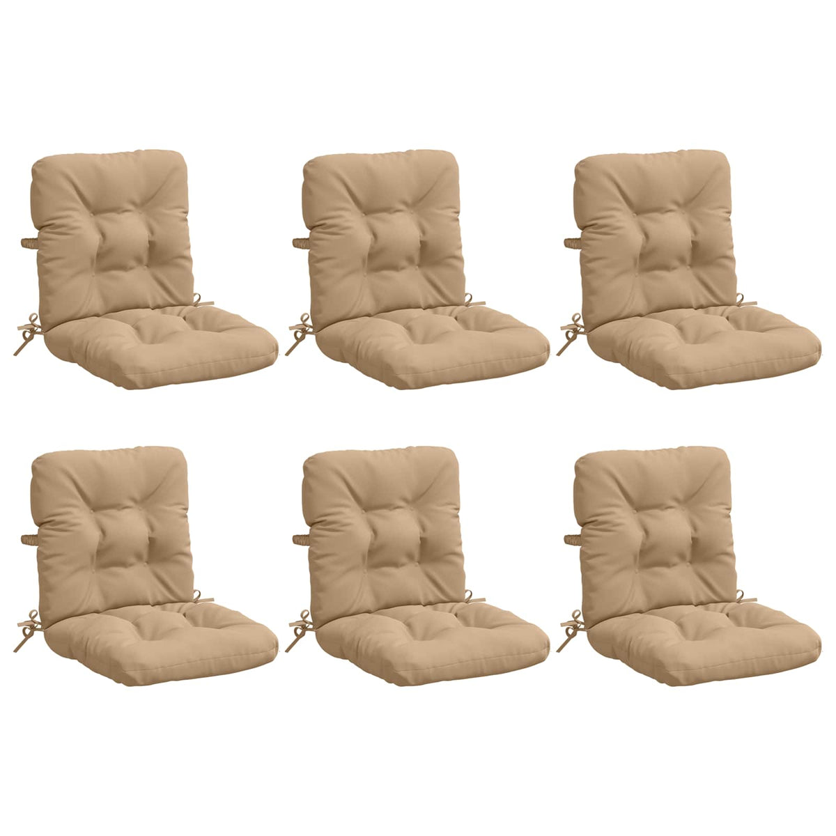 Polstry Na Křesla S Vysokým Opěradlem - 6 Kusů Vianen 6 Pcs