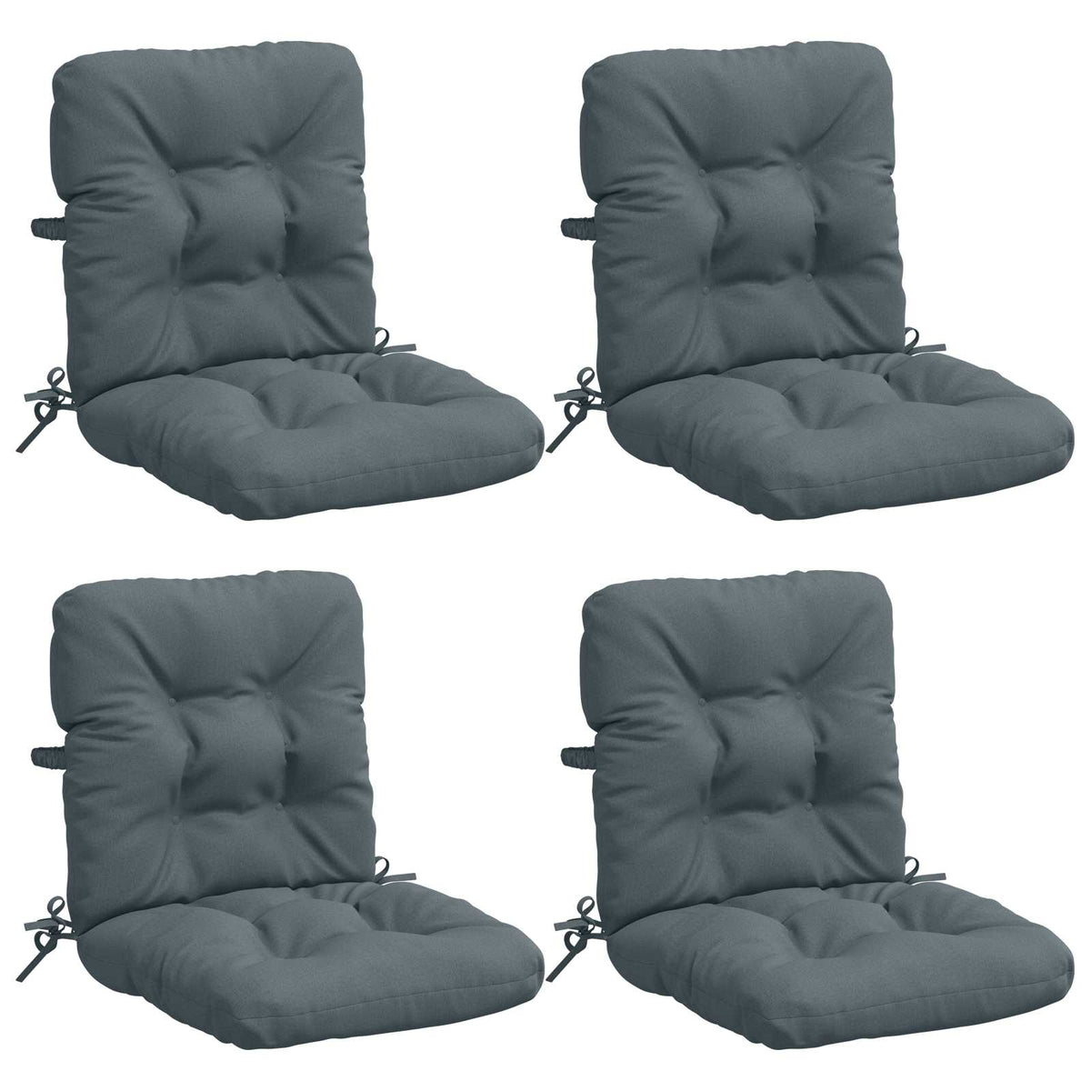 Polstry Na Křesla S Vysokým Opěradlem - 4 Kusy Vianen 4 Pcs