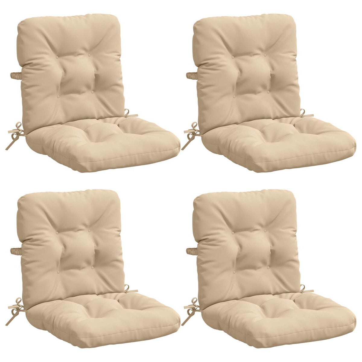 Polstry Na Křesla S Vysokým Opěradlem - 4 Kusy Vianen 4 Pcs