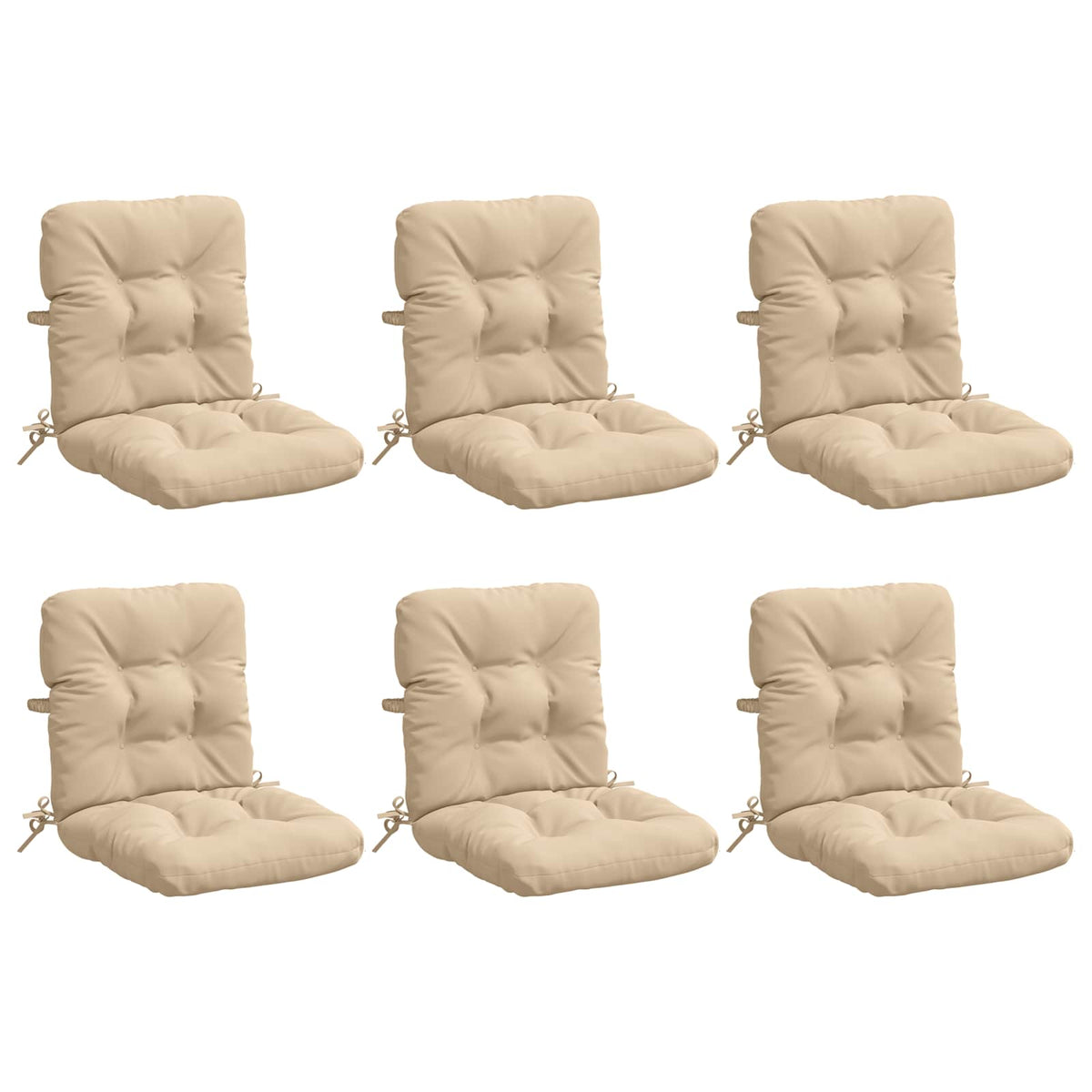 Polstry Na Křesla S Vysokým Opěradlem - 6 Kusů Vianen 6 Pcs