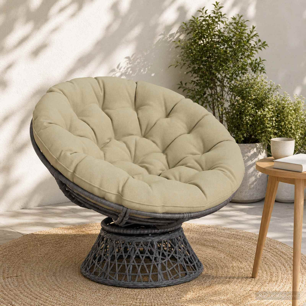 Polštář Na Papasan Vianen 100% Polyester Světlá Zelená