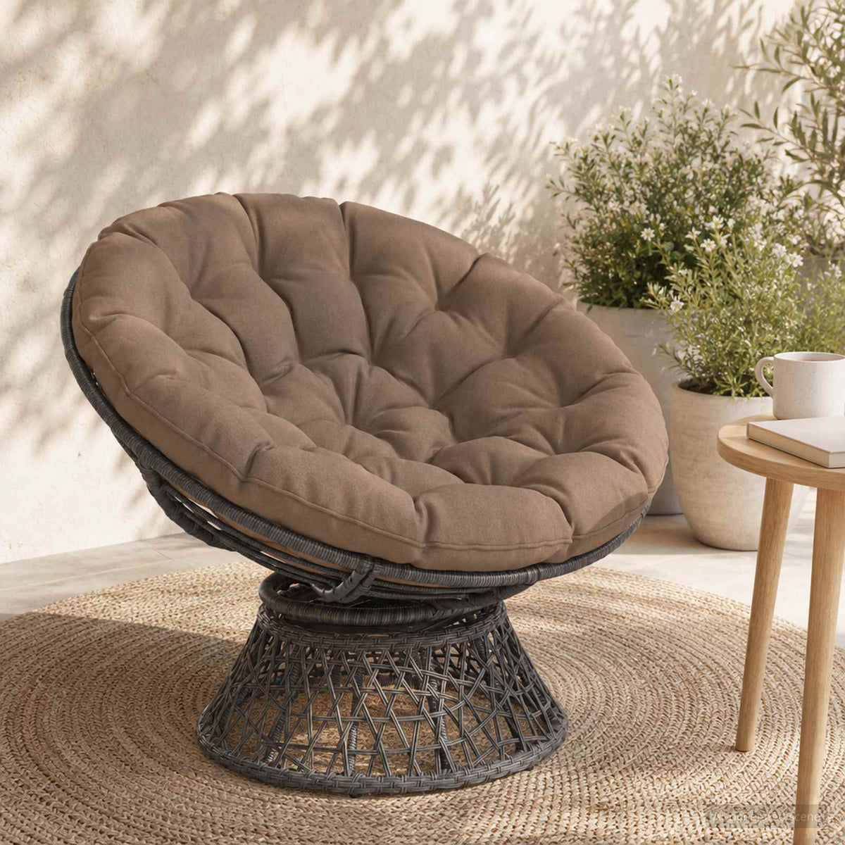 Polštář Na Papasan Vianen 100% Polyester Ø 120 X 12 Cm