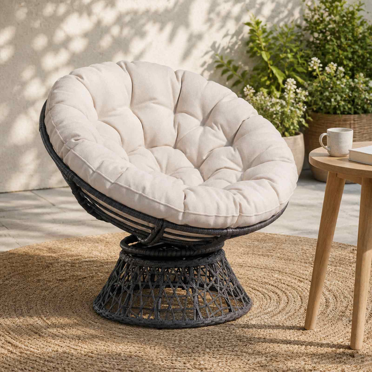 Polštář Na Papasan Vianen 100% Polyester Ø 120 X 12 Cm