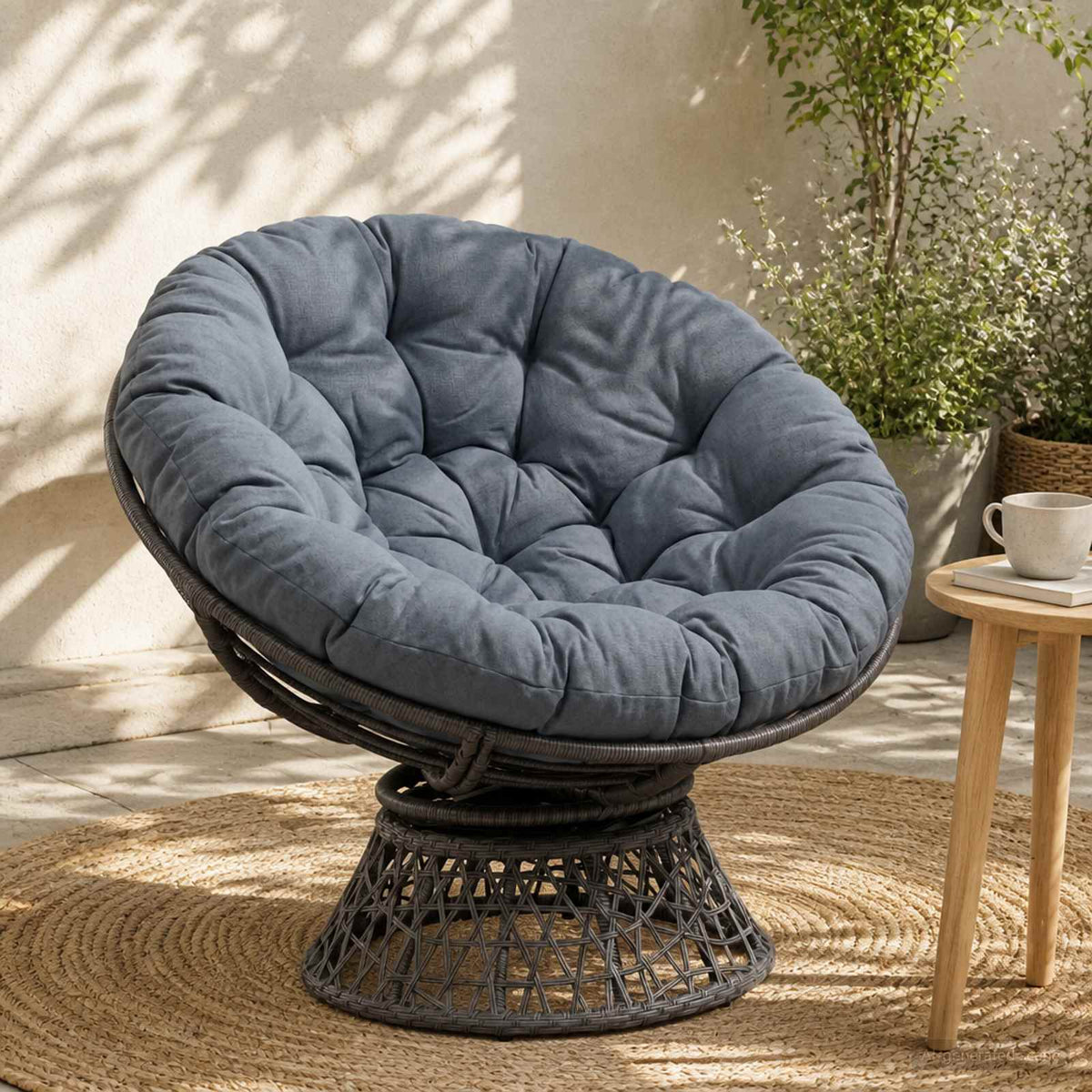 Polštář Na Papasan Vianen 100% Polyester Ø 100 X 12 Cm