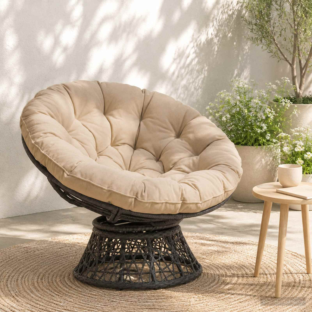Polštář Na Papasan Vianen 100% Polyester Ø 120 X 12 Cm