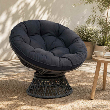Polštář Na Závěsné Křeslo Vianen 100% Polyester Tmavě Modrá