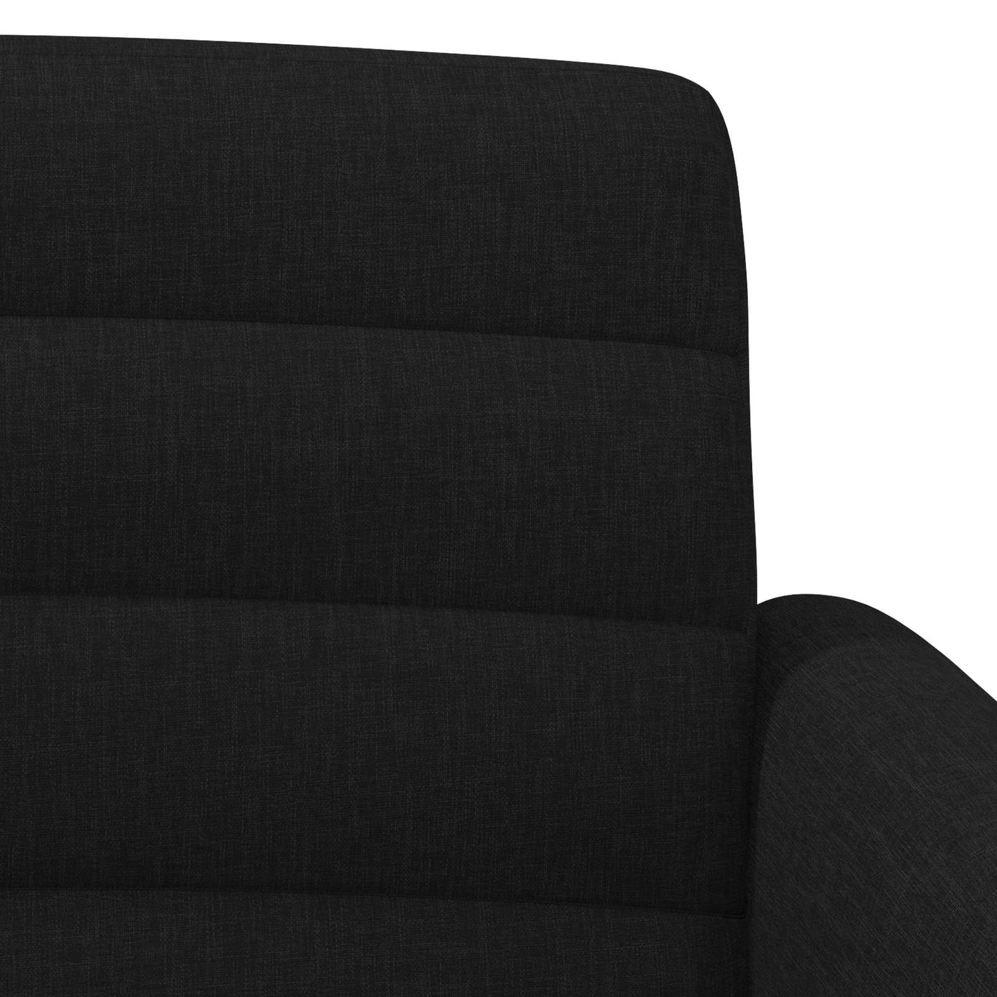 Pohovka S Knoflíkovým Prošíváním Černá 116 X 67 X 80 Cm Textil