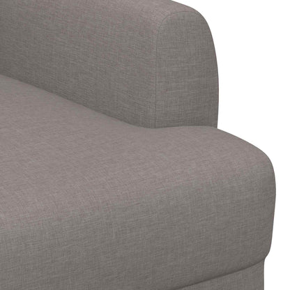 Pohovka S Knoflíkovým Prošíváním Taupe 116 X 67 X 80 Cm Textil