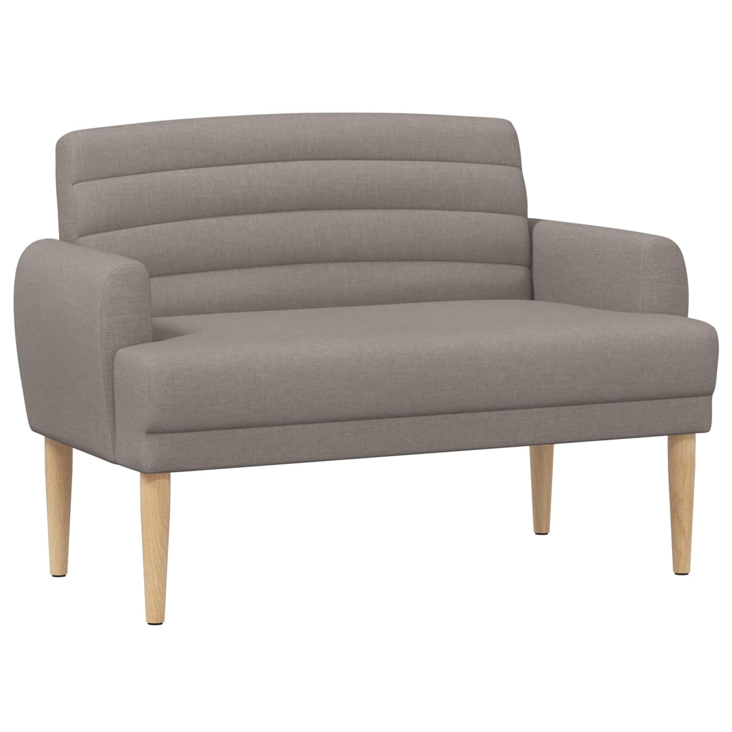 Pohovka S Knoflíkovým Prošíváním Taupe 116 X 67 X 80 Cm Textil