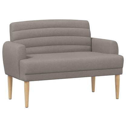 Pohovka S Knoflíkovým Prošíváním Taupe 116 X 67 X 80 Cm Textil