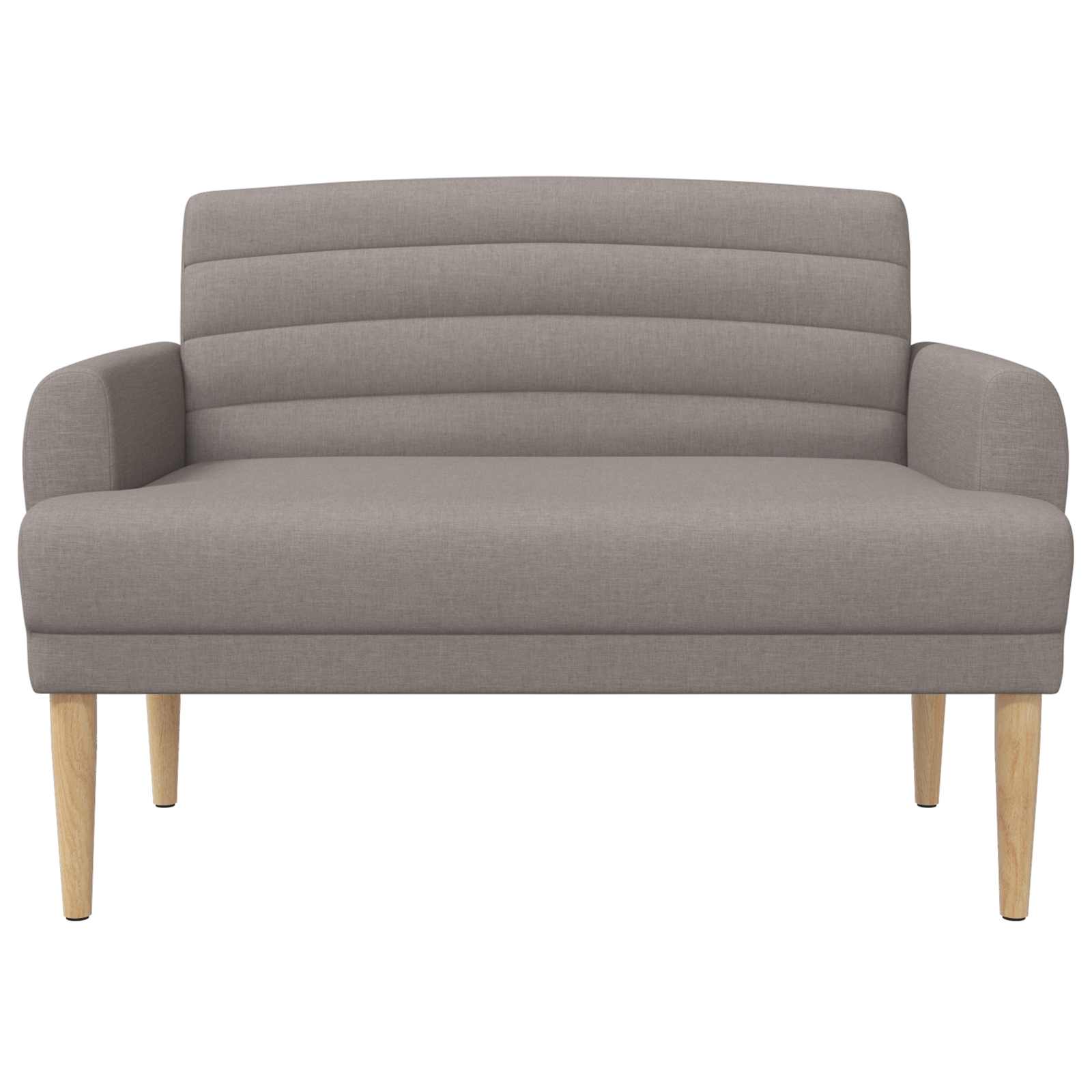Pohovka S Knoflíkovým Prošíváním Taupe 116 X 67 X 80 Cm Textil