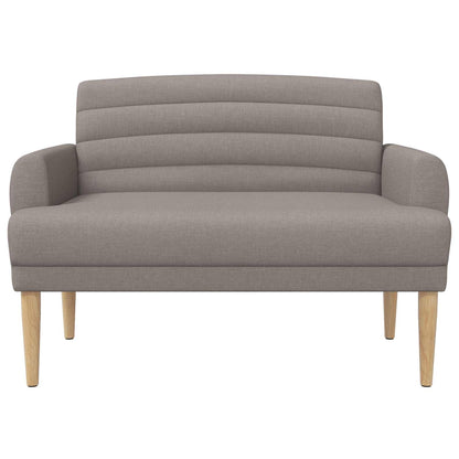Pohovka S Knoflíkovým Prošíváním Taupe 116 X 67 X 80 Cm Textil