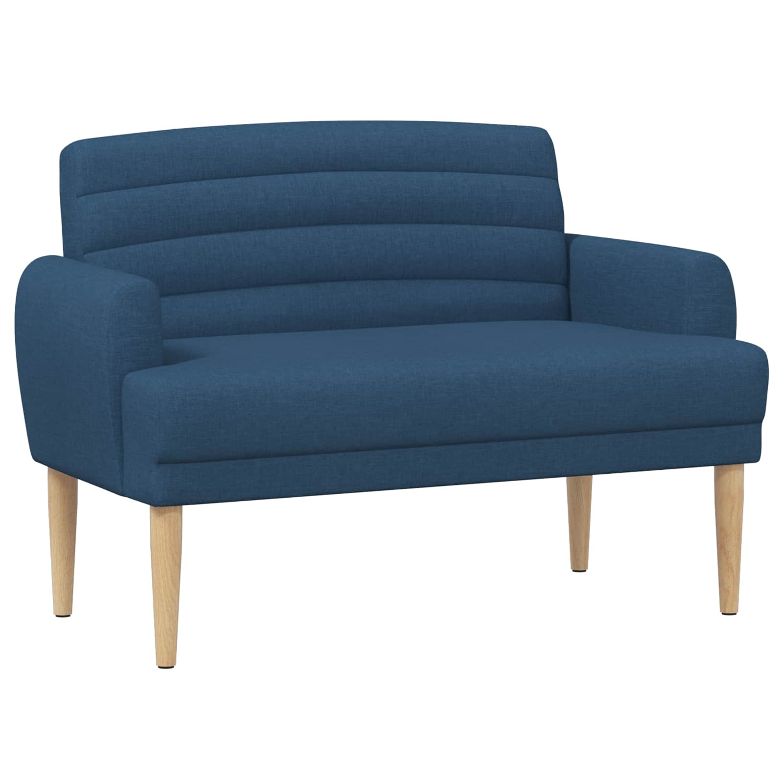 Pohovka S Knoflíkovým Prošíváním Modrá 116 X 67 X 80 Cm Textil