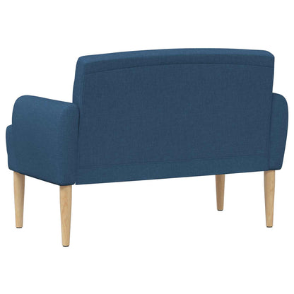 Pohovka S Knoflíkovým Prošíváním Modrá 116 X 67 X 80 Cm Textil