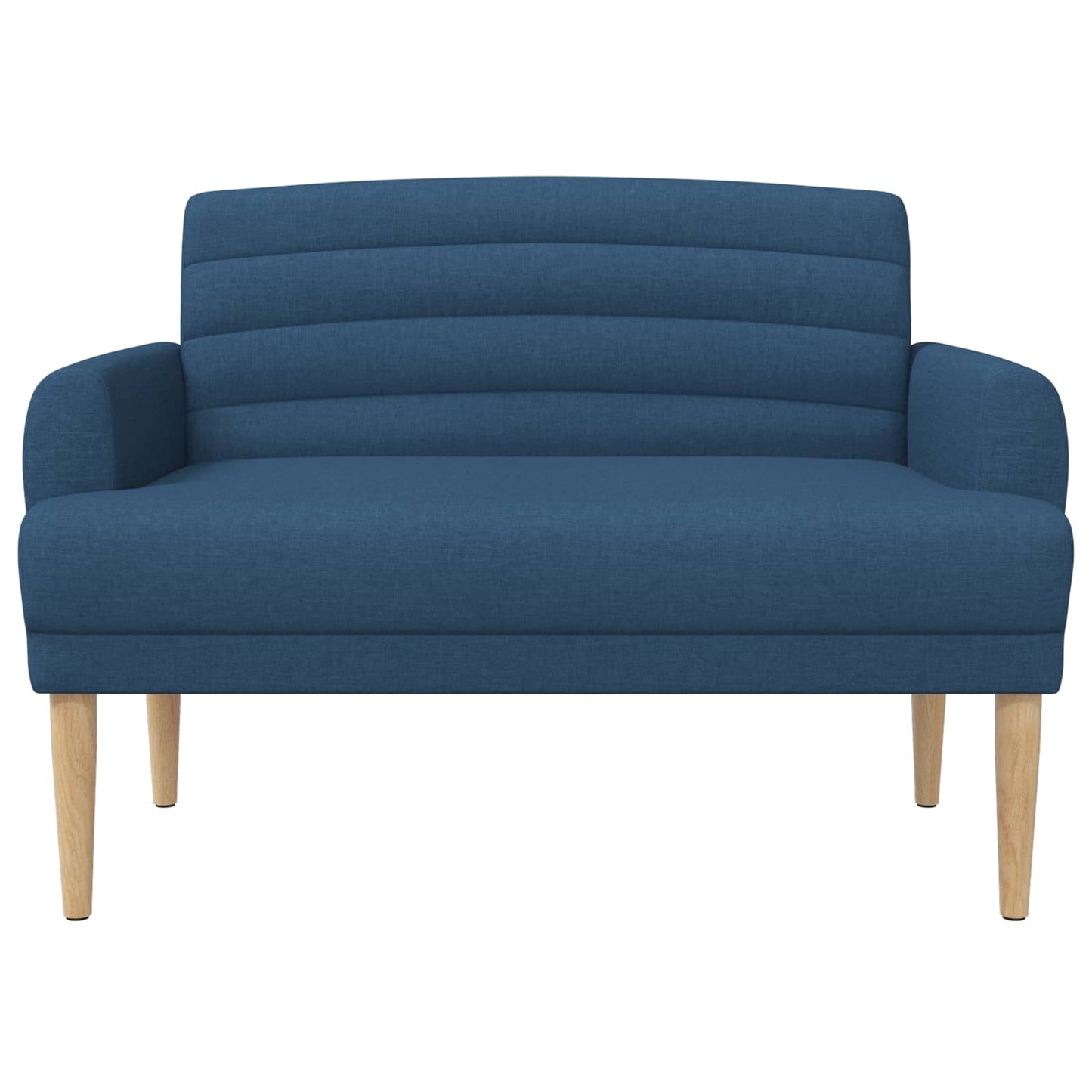 Pohovka S Knoflíkovým Prošíváním Modrá 116 X 67 X 80 Cm Textil