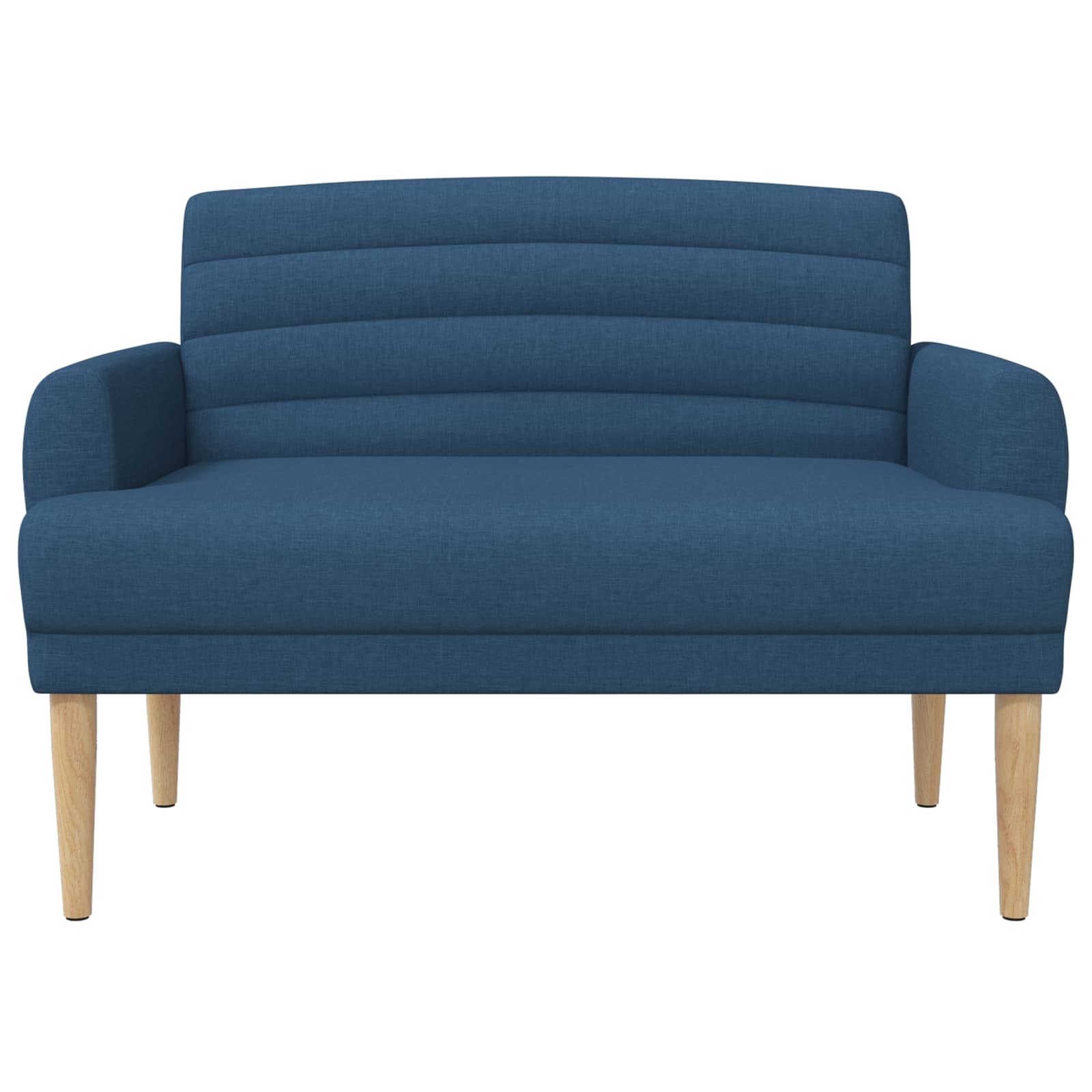 Pohovka S Knoflíkovým Prošíváním Modrá 116 X 67 X 80 Cm Textil