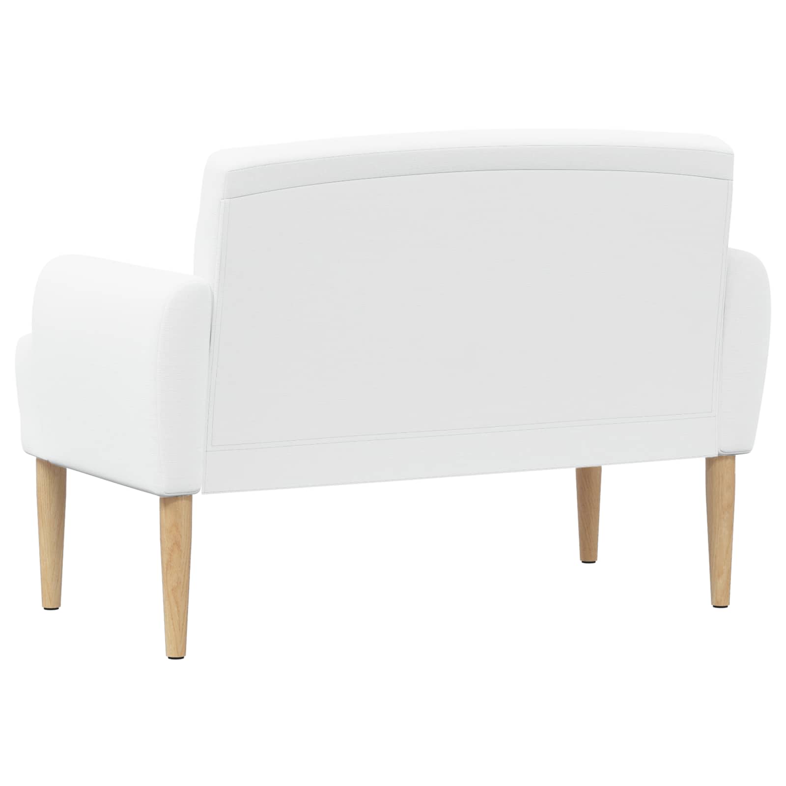 Pohovka S Knoflíkovým Prošíváním Bílá 116 X 67 X 80 Cm Textil