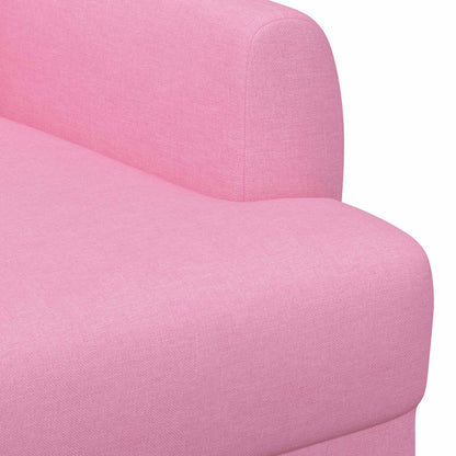 Pohovka S Knoflíkovým Prošíváním Růžová 116 X 67 X 80 Cm Textil