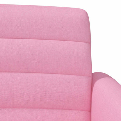 Pohovka S Knoflíkovým Prošíváním Růžová 116 X 67 X 80 Cm Textil